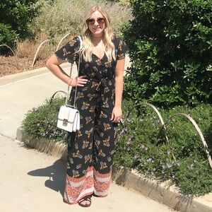 Miami Black Floral Jumpsuit